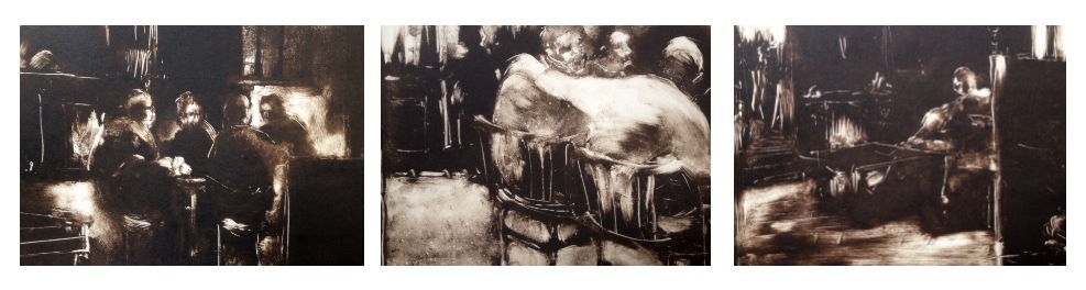 Pubs Scenes, Monoprints, 1993